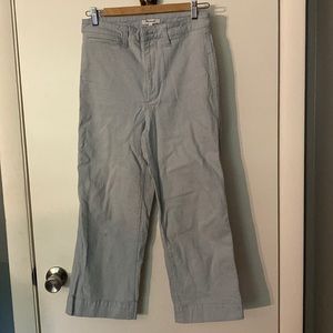 Madewell | Slim | Emmett | Wide leg | cropped |speckle | light blue | 27 | pants